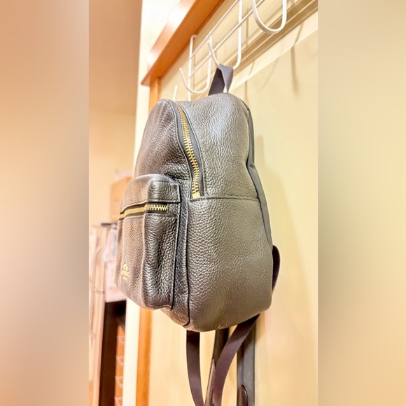 Coach Charlie Black Leather Backpack with Gold Details! - Picture 3 of 10